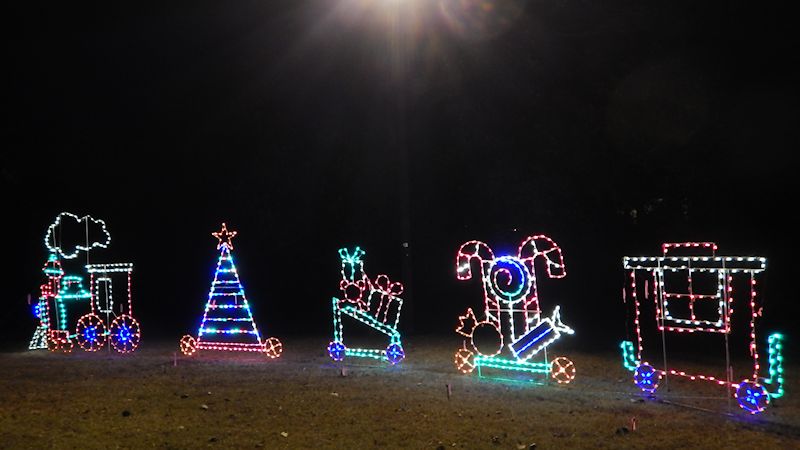 Christmas Lights in Hopelands Gardens – Life of Brian
